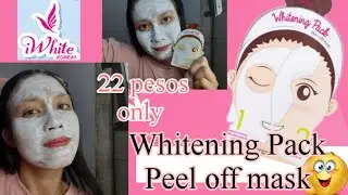 Trying iWhite Korea Products | Whitening Pack Peel off Mask