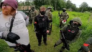 Airsoft Memesoft with a springer pistol