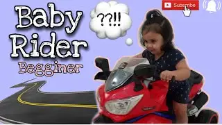Adam learning how to ride a motorcycle