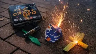 Bijzondere Vuurwerk effecten; spinners, bijen en ufo&rsquo;s 🐝💥🛸 | Special Fireworks effects 