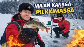 KOKEILLAAN ENSIMMÄISTÄ KERTAA PILKKIMISTÄ!?! | AHVENIA SATELEE!?!