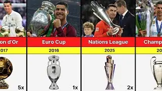 Cristiano Ronaldo All Career Trophies & Awards | GOAT Comparisons