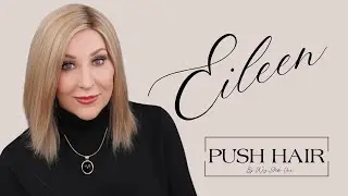 PUSH HAIR | EILEEN wig review | BRULEE DOREE | NEW HUMAN hair style and color from WigStudio1!