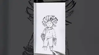 #magic #character #drawing #art #artist #sketch #fyp #foryou #penandink #brushpen #fireball