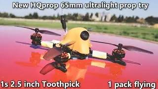 1s 2.5 inch Toothpick FPV quad | New 65mm HQ prop try