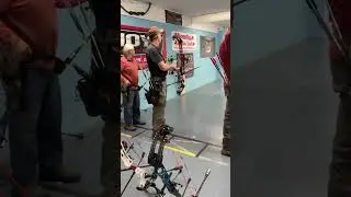 More practice shots!  #archery #bowtech #bow #2026 #indoor #target #lancaster