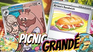 Leafeon ex & Slowbro Helps Arven's Mabosstiff Restore Max Hp! 🐶🥪 Drednaw Wall. PTCGL Destined Rivals
