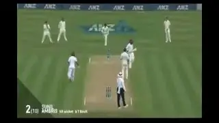 west indian sunilambris hit wicket on debut