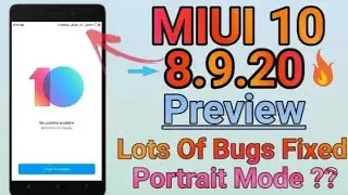 MiUi 10 Global Beta ROM 8.9.20 🔥🔥
