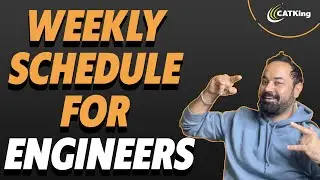 MBA Exam Strategy | Preparation Plan for Engineers | Weekly Schedule