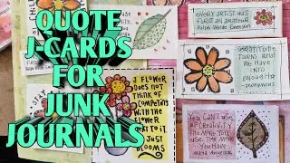 QUOTE JOURNALING CARDS & LABELS