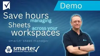 Automate columns, summary fields & cross-sheet references across workspaces: Smarter Sheet Manager