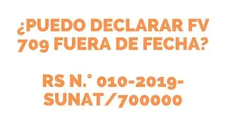 ✅ RESOLUCI&Oacute;N DE SUPERINTENDENCIA N.&deg; 010-2019-SUNAT/700000 ✅ CPC JONATHAN HUAPAYA