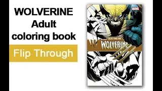 Wolverine Coloring Book Flip Through Jim Lee Joe Quesada