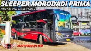 BUS BARU JURAGAN 99 GARFIELD SLEEPER MORODADI PRIMA || POOL BUS JURAGAN 99 JAKARTA SELATAN