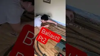 Ballasting pt2 #model #train #railway #modeltrainlayout #modelrailwayscenery #trainspotting #part2