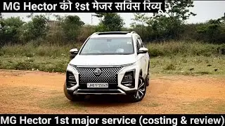 MG Hector First major service review and cost after 1 year #mg #mghector #service #review #feedback