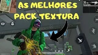 OS MELHORES PACK DE TEXTURA HD DO FREE FIRE / TOP CRIMINAL VERDE , PASSE DE ELITE, DINO UNIC&Oacute;RNIO..