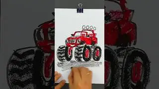 Как нарисовать Вспыш и чудо машинки #простыерисунки #рыбакит