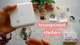 ✨Transparent Stickers with Phomemo Mini Thermal Printer - no ink clear stickers
