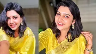 Saraswati Puja Makeup Look✨Easy & Simple Yellow Saree Look 🌼Beginners Special #barshabasu #makeup