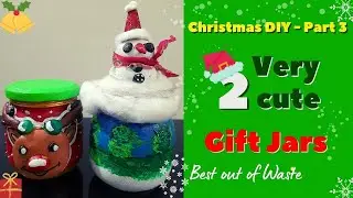 Christmas Crafts | Christmas 2021 | Reuse old Glass Jars