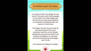 An Old man lived in the Village || Short story in English