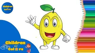 How to draw and paint a lemon easily🍋