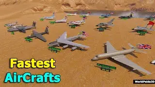 Fastest AirCrafts in the world | 3D comparison