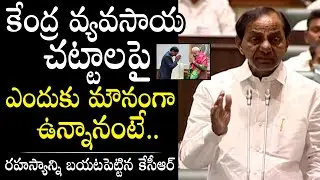 CM KCR Open Up About Farmers Bill Issue | PM Modi | Telangana Assembly | Political Qube