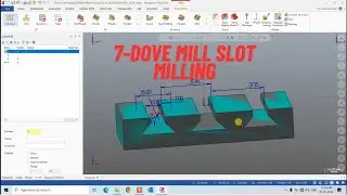 7-Dove Mill Slot Milling#How To Make Dove Mill Program# 2d Program#Dove Mill Program Kaise Banaye