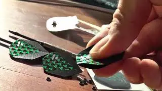 Assembling darts made easy - with O-rings and flight protectors, press flights well!