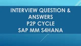 Вопросы и ответы для собеседования на должность SAP MM для кандидатов с 3-летним опытом работы | ...