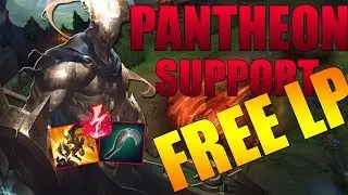 PANTHEON SUPPORT BUT WITH NEW SEASON 10 LEAGUE OF LEGENDS AD SUPPORT ITEMS