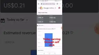 admob earn through self click  / without publish on play store / make money online in admob