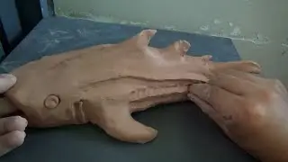 Clay Big Fish Sculpture | Easy Wet Clay Sculpture Step by Step