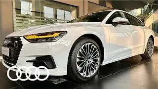 2026 Đ&aacute;nh gi&aacute; trực quan Audi A7 Sportback [4K] &ndash; M&agrave;u Trắng Arkona v&agrave; Nội Thất Đen | H&agrave; Đạt Audi
