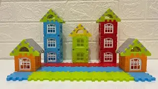 Satisfying DIY Lego House ASMR - assemble lego house building blocks into a house