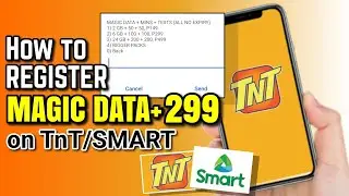 PAANO MAGREGISTER NG MAGIC DATA+299 SA SMART/TNT | Riencyll Cabile