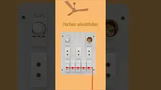 5 switch 3 two pin socket 1 bulb holder 1 fan regulator board #wiring #diagram #short video || #like