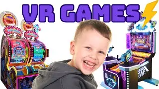 Kirill Plays VR Games and Arcade Racing!🚗🎮 Super Fun!
