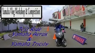 BlueCore Yamaha Motor Show - Test Ride Tricity & Aerox | Yamaha Vlog Workshop & Competition