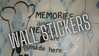 wall stickers in kitchen || Daraz shopping|| how to stick wall stickers