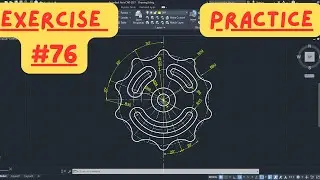 AutoCAD 2D Drawing Step By Step Practice for Beginners #76