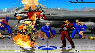 GUILE SUPER VS MASTER RUGAL! EPIC! KOF ARINO GAMES!