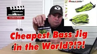 Cheapest Bass Jig Fishing Lure in the World!: Fishing Tackle Tips