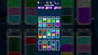 891 - 895 Level water sort master 3D game. | Liquid sort puzzle water color game 2024