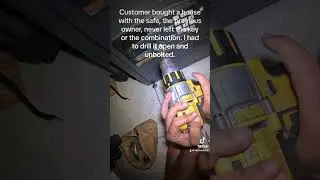 Drill open sentry safe. #sentrysafe #firesafety ##homesafe #lockout