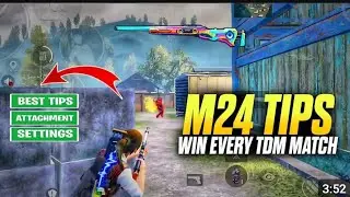 Omg😱! No Death tdm room only M24! TDM BESt TIPS tricks | M24 TIPS WIN EVERY TDM MATCH