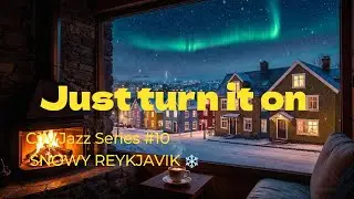 Snowy Reykjavik Jazz ❄️ Cozy Fireplace & Aurora Winter Caf&eacute; Ambience (2 Hours)